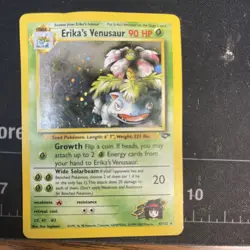 Pokemon TCG Erika's Venusaur Holo Rare Card - Image 1