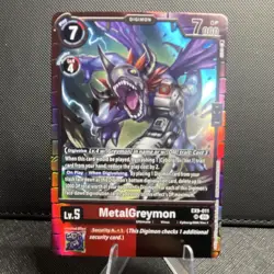 Digimon MetalGreymon EX9-011 EX-09 Ultimate Foil 7000 DP Digimon Card NM - Image 1