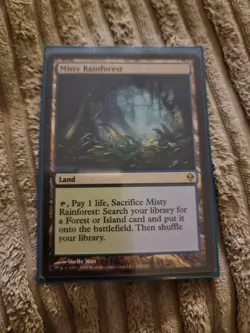 1x MTG Magic The Gathering TCG Misty Rainforest Rare - Zendikar - Image 1