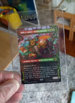 Raph & Mikey Troublemakers mtg Rare 0250 Magic: The Gathering TMNT - Image 3