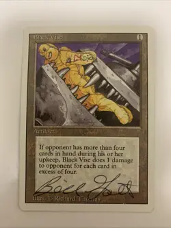 MTG LP Black Vise (#236) – Revised 3rd Edition – Uncommon (Regular) Written On - Image 1