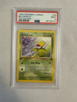1999 Pokemon - 1st Edition Bellsprout Non Holo - Jungle 49/64 - PSA 9 Mint! WOTC - Image 1