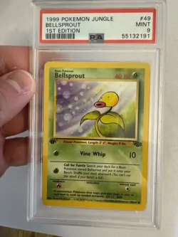 1999 Pokemon - 1st Edition Bellsprout Non Holo - Jungle 49/64 - PSA 9 Mint! WOTC - Image 2