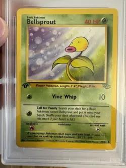 1999 Pokemon - 1st Edition Bellsprout Non Holo - Jungle 49/64 - PSA 9 Mint! WOTC - Image 3