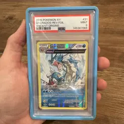 Pokemon XY Ancient Origins Gyarados Holo Rare Full Art #21/98 2015 PSA 9 - Image 1