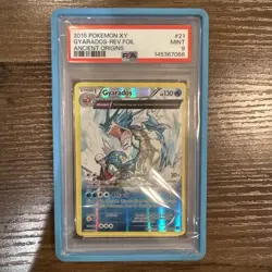 Pokemon XY Ancient Origins Gyarados Holo Rare Full Art #21/98 2015 PSA 9 - Image 3