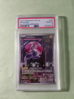 Pokemon Center Stamped Promo Miraidon PSA 10 Gem Mint - Image 1