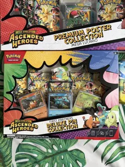 Pokemon Ascended Heroes Lucario Poster, Deluxe Pin, Tin & Pikachu At The Museum - Image 5
