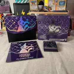 Empty Pokemon ETB Paldean Fates & sleeves & player guide - Image 1