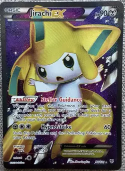 Pokemon Jirachi EX (98 Full Art) Ultra Rare Plasma Blast 98/101 LP - Image 1