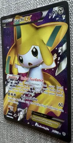 Pokemon Jirachi EX (98 Full Art) Ultra Rare Plasma Blast 98/101 LP - Image 3