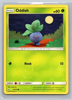Oddish 6/214 Unbroken Bonds Grass Basic Common Pokemon TCG Collectible - Image 1