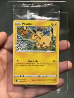 Pokemon TCG: Pikachu 049/195 Holiday Calendar 2022 Snowflake Stamp SEALED - Image 1