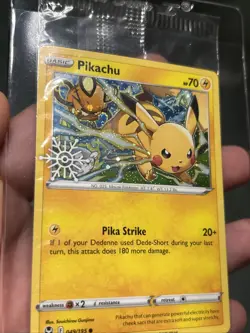 Pokemon TCG: Pikachu 049/195 Holiday Calendar 2022 Snowflake Stamp SEALED - Image 2