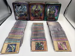 Yu-Gi-Oh Collector Tins Lot + 200+ Cards Bulk Konami Blue Eyes Dark Magician - Image 1