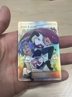 Pokemon Jessie & James Full Art Trainer Holo Rare Hidden Fates Card 68/68 - Image 2