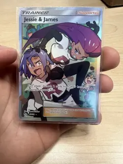 Pokemon Jessie & James Full Art Trainer Holo Rare Hidden Fates Card 68/68 - Image 5
