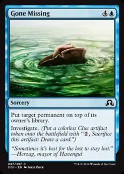Gone Missing - Light Play MTG Shadows Over Innistrad - Image 1