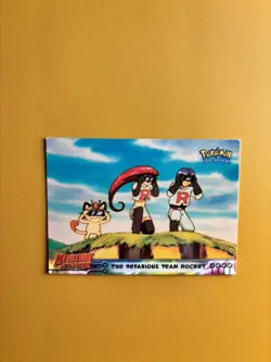 Topps Pokemon Mewtwo Strikes Back The Nefarious Team Rocket No.12 Black Card LP - Image 1