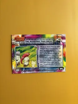 Topps Pokemon Mewtwo Strikes Back The Nefarious Team Rocket No.12 Black Card LP - Image 2