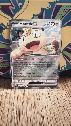 Pokemon TCG Meowth EX 062/088 POR EN 170 HP Holo Double Rare Card - Image 1