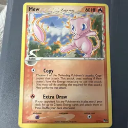 Pokemon Mew Delta Species 003/017 POP Series 5 Rare Holo 60HP English Card 2007 - Image 1