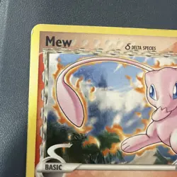 Pokemon Mew Delta Species 003/017 POP Series 5 Rare Holo 60HP English Card 2007 - Image 2