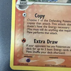 Pokemon Mew Delta Species 003/017 POP Series 5 Rare Holo 60HP English Card 2007 - Image 5