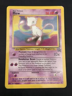 Mew Promo #8 Black Star Promo WOTC Vintage Pokemon Card HP - Image 1