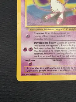 Mew Promo #8 Black Star Promo WOTC Vintage Pokemon Card HP - Image 4