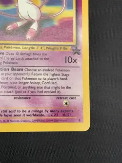 Mew Promo #8 Black Star Promo WOTC Vintage Pokemon Card HP - Image 5
