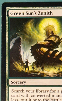MTG Green Sun's Zenith - First Edition Mirrodin Beseiged MBS - LP - Image 2