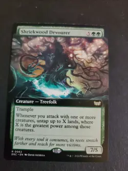 Mtg. Shriekwood Devourer. Extended Art. Duskmourn. Pack Fresh NM - Image 1