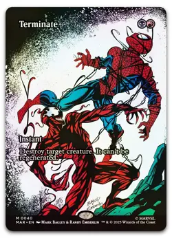 Terminate (Borderless) #40 (Foil) (NM) MAR Magic MTG - Image 1