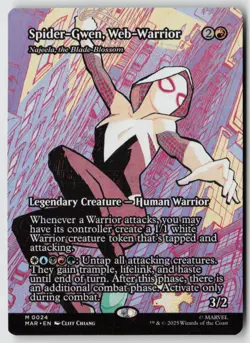 Spider-Gwen, Web-Warrior - Najeela, the Blade-Blossom (Borderless) Marvel Univer - Image 1
