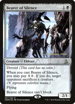 Bearer of Silence -Foil Light Play MTG Promos: Prerelease Cards - Image 1
