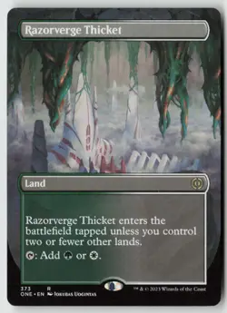 Razorverge Thicket (Borderless) Phyrexia: All Will Be One (373) Normal - MTG - L - Image 1