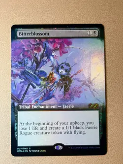 Bitterblossom (borderless, topper) - Foil - English - MTG UMA Topper - Image 1