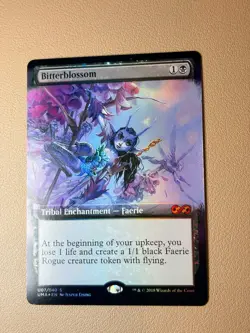 Bitterblossom (borderless, topper) - Foil - English - MTG UMA Topper - Image 2