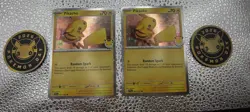 (2x) Pikachu #51 Holo From 2026 Pokemon Day Celebration Pack With Battle Coins - Image 1