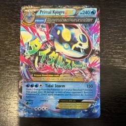 Pokemon Primal Kyogre EX 55/160 Primal Clash Ultra Rare Full Art Holo Mega 240 … - Image 1