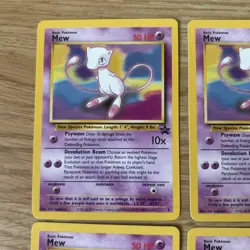Original Pokemon Cards Mew 8 Black Star Promo x4 WOTC 1999/2000 TCG - Image 2