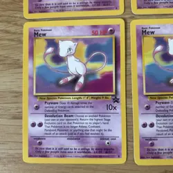 Original Pokemon Cards Mew 8 Black Star Promo x4 WOTC 1999/2000 TCG - Image 4