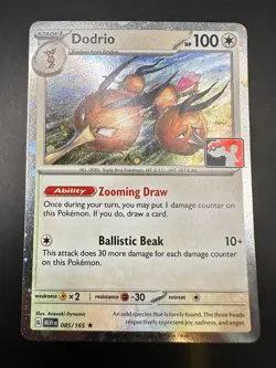 Pokemon TCG - S&V 151 - 085/165 Dodrio - Prize Pack Play Stamped Promo - Image 1