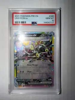 Pokemon Prismatic Umbreon EX #060 Card *GEM MINT PSA 10* - Image 1