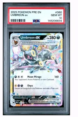 Pokemon Umbreon EX 060/131 Prismatic Evolutions Double Rare Psa10 - Image 1