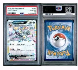 Pokemon Umbreon EX 060/131 Prismatic Evolutions Double Rare Psa10 - Image 3