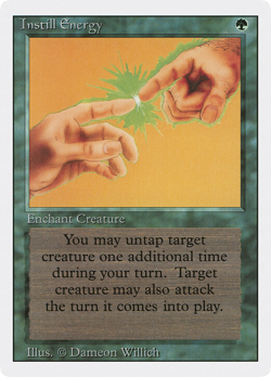 Instill Energy (MP) Revised Edition 3ED Magic MTG - Image 1