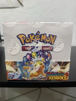 Pokemon TCG Scarlet & Violet Surging Sparks Booster Box English 2024 Pikachu - Image 1