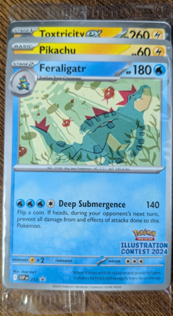 Pokemon TCG - Feraligator Pikachu Toxtricity Illustration Contest Sealed Promos - Image 1